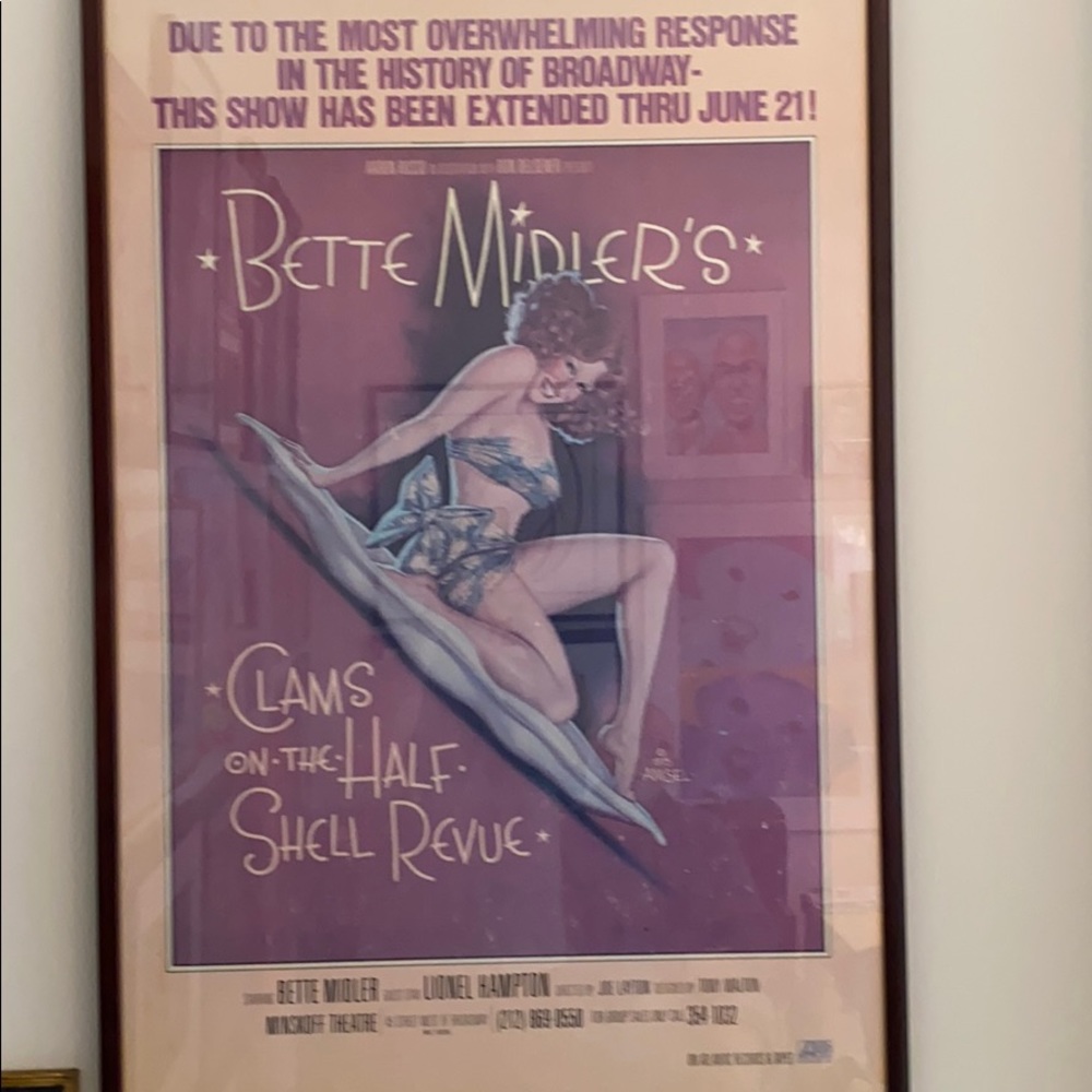 Original Bette Miller 1975 Clams on Half Shell